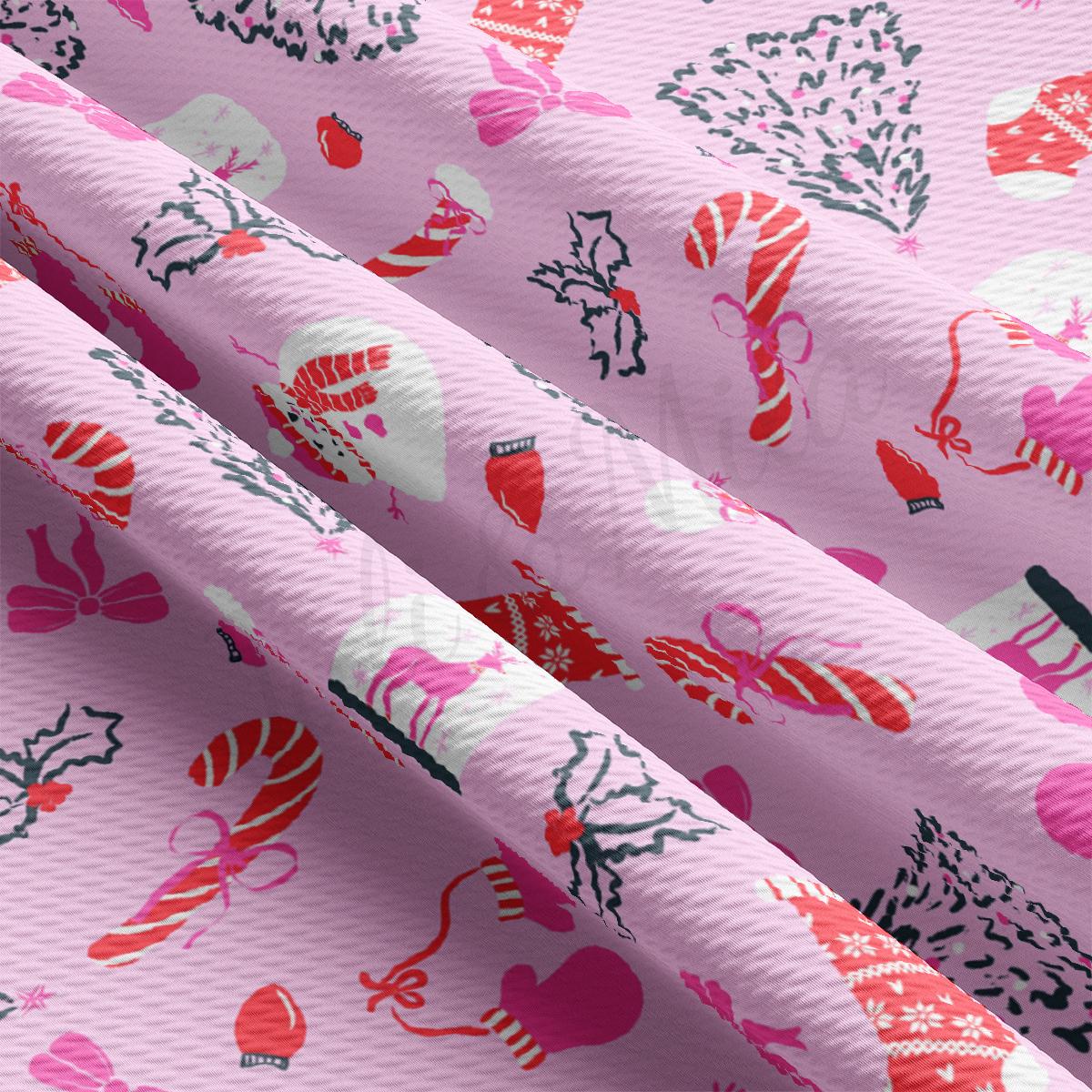 a pink background with pink and red designs