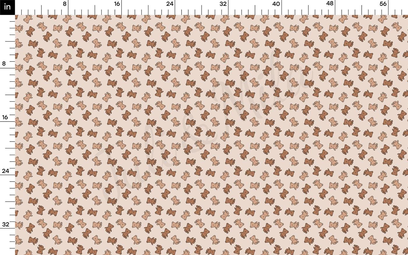 a ruler with a pattern of brown stars on it
