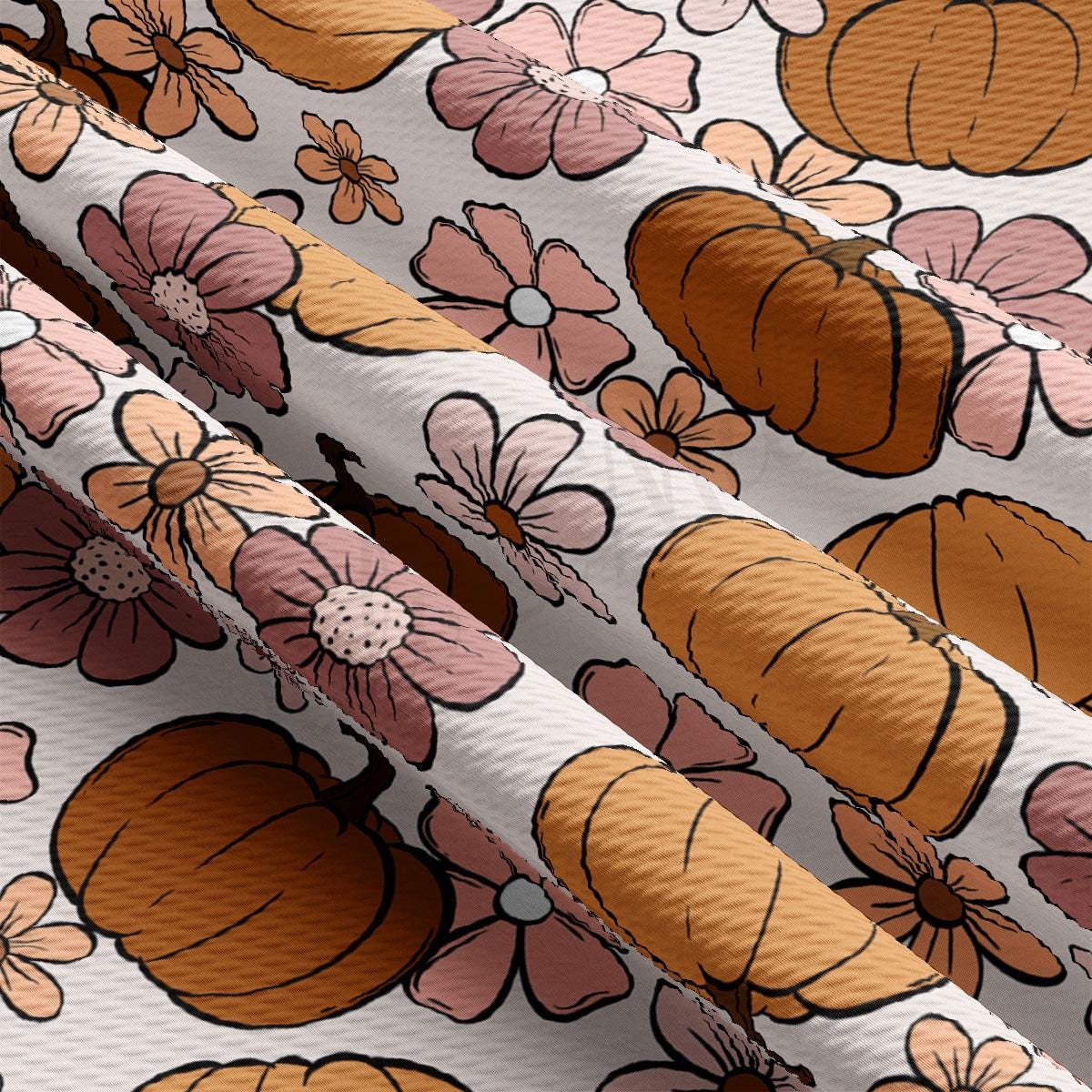 a close up of a flowered pattern on a white background