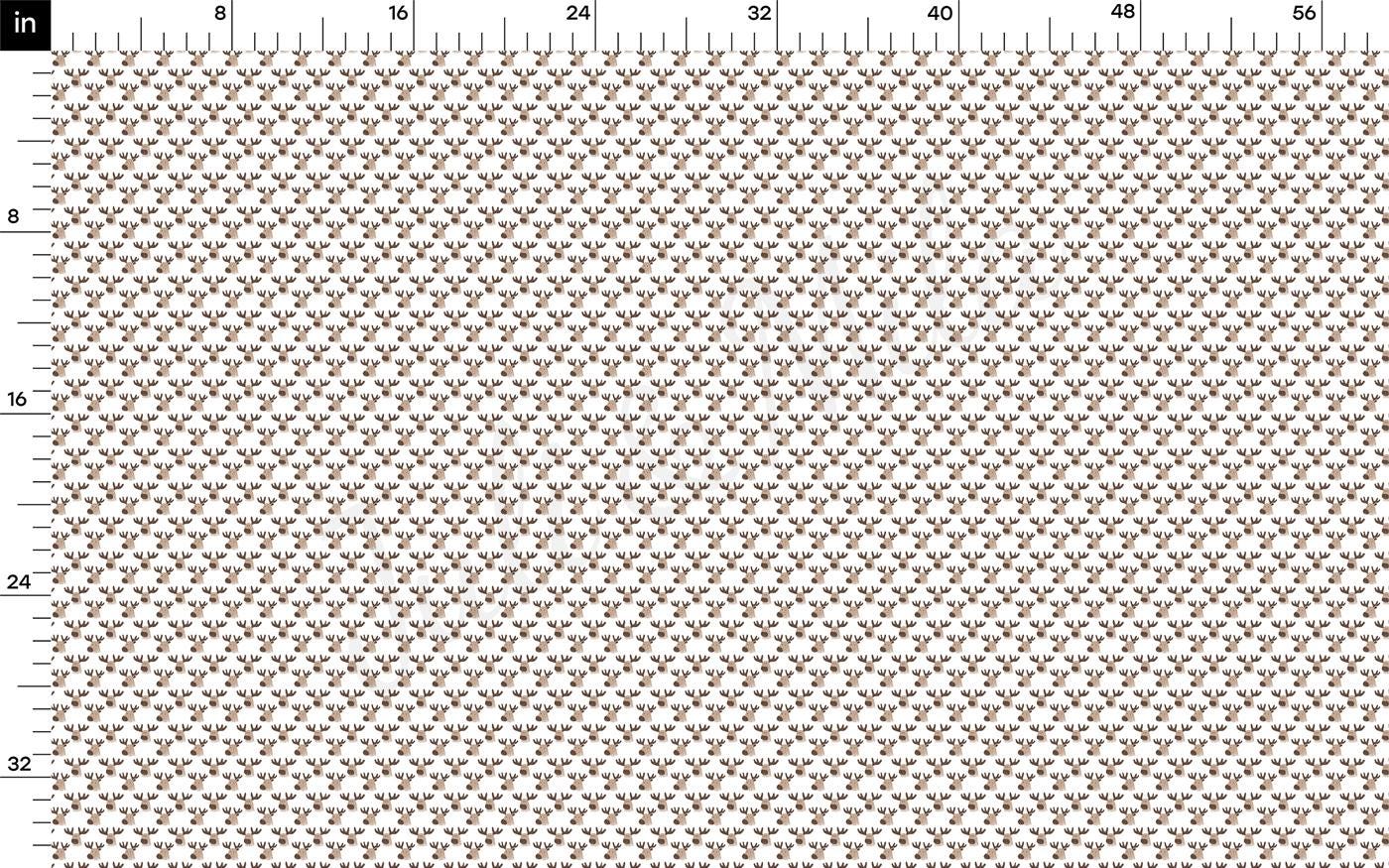 a ruler with a lot of brown dots on it