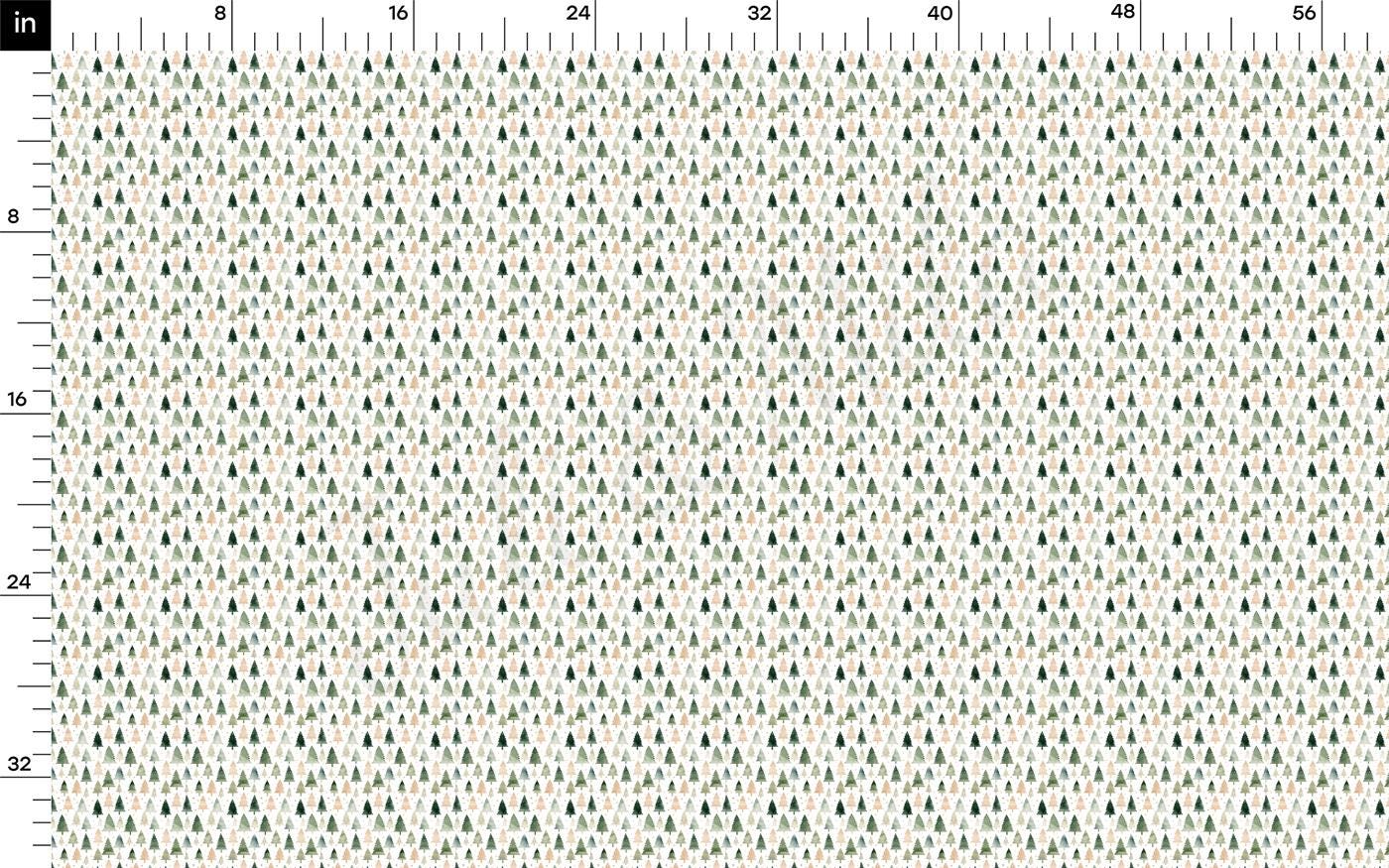 a ruler with a green and white pattern on it