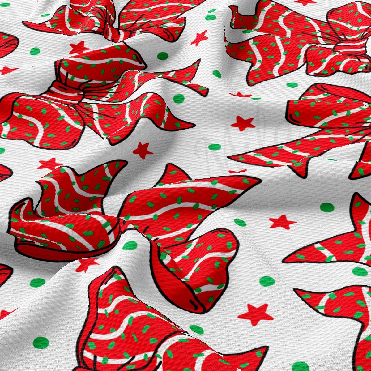 a red and green pattern on a white background