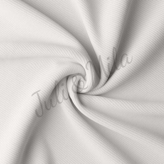 Ivory Rib Knit Fabric