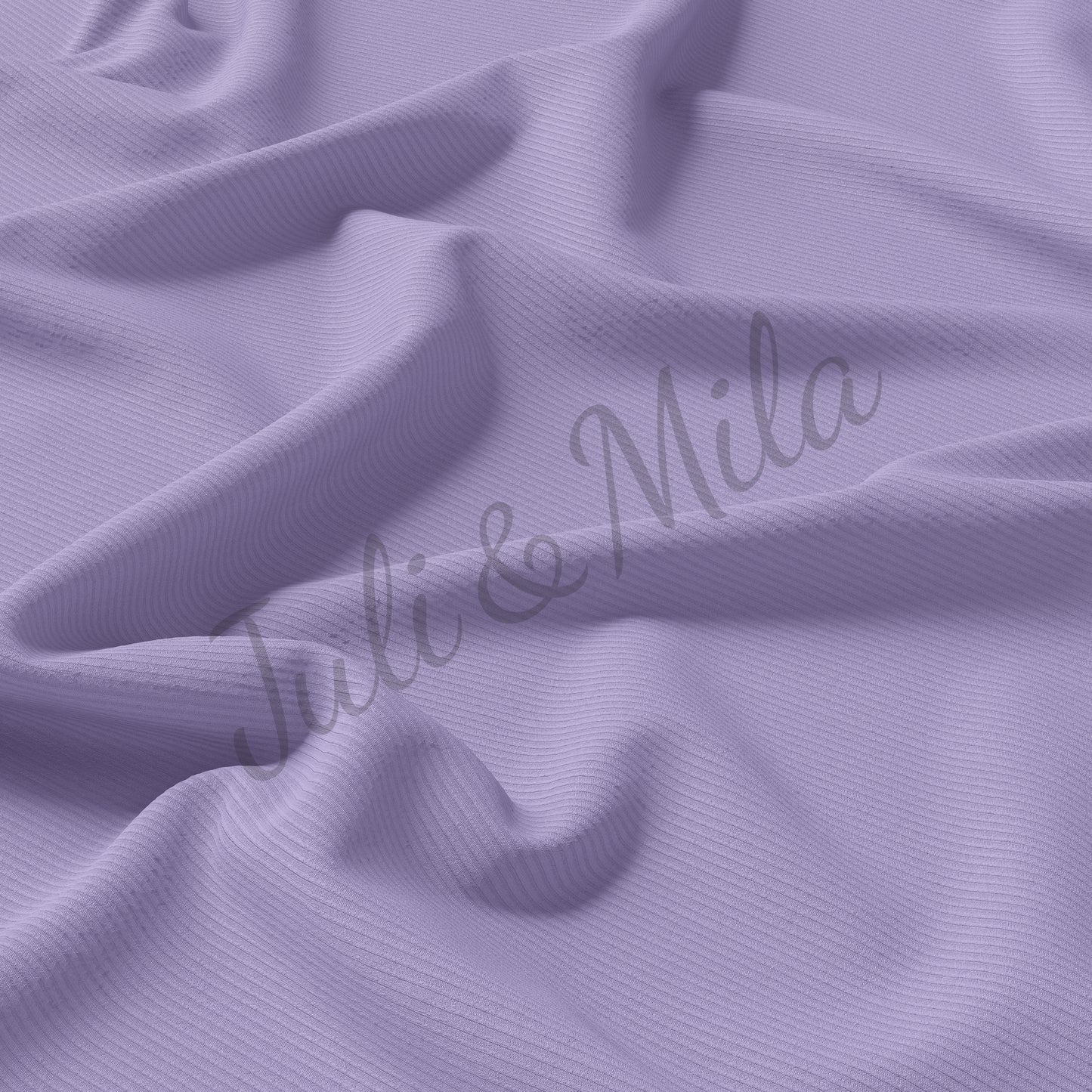 Lavender Rib Knit Fabric