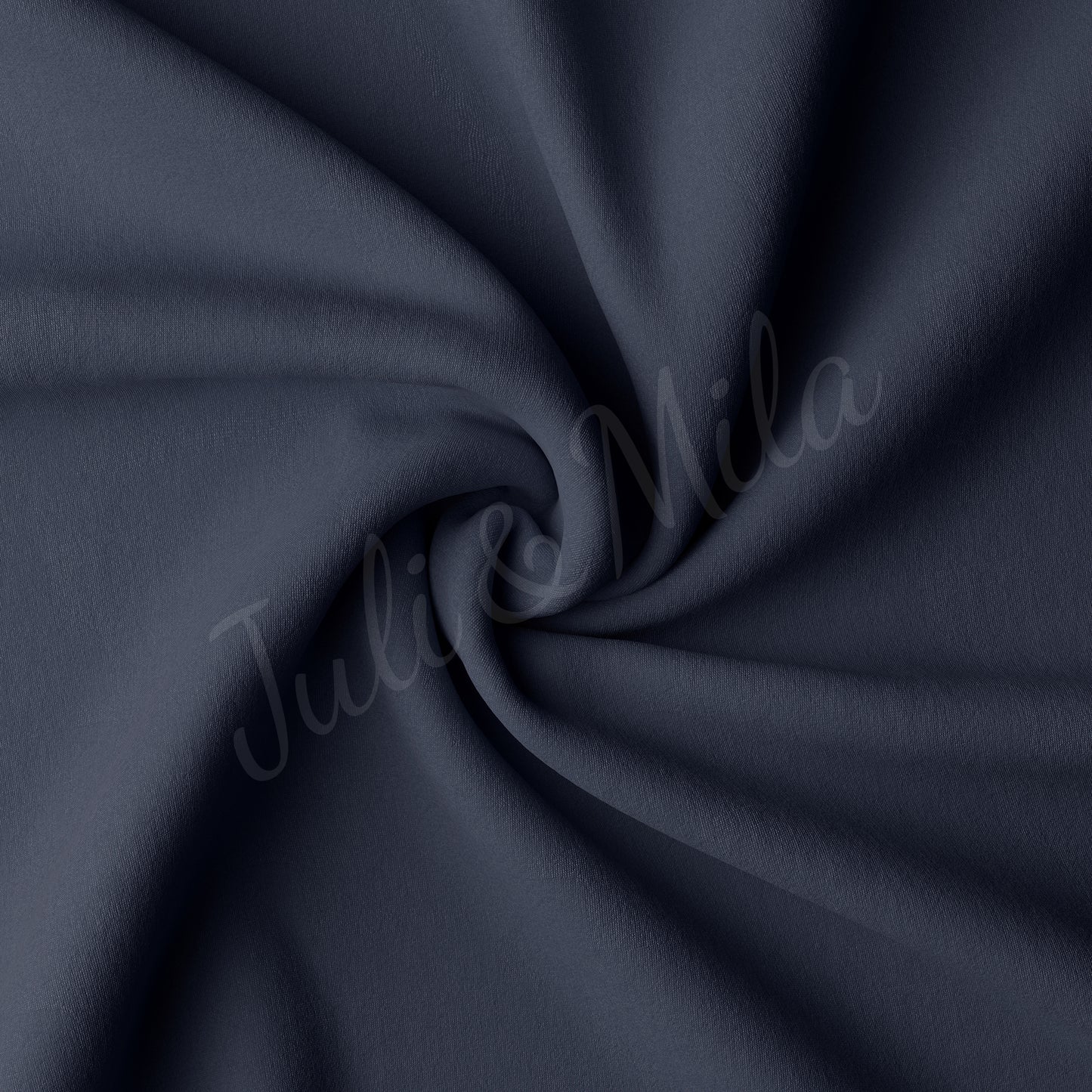 Navy Double Brushed Polyester Fabric
