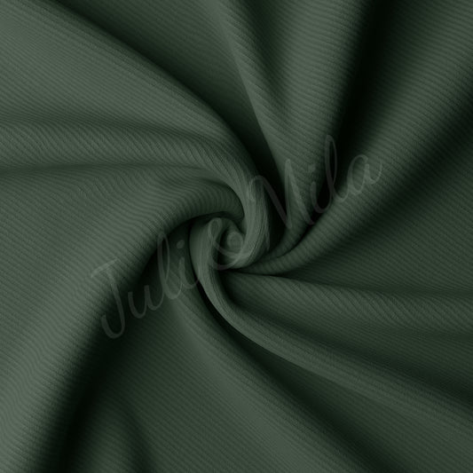 Army green Rib Knit Fabric