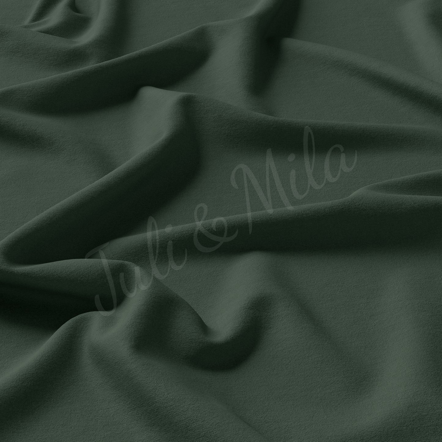 Army green Double Brushed Polyester Fabric