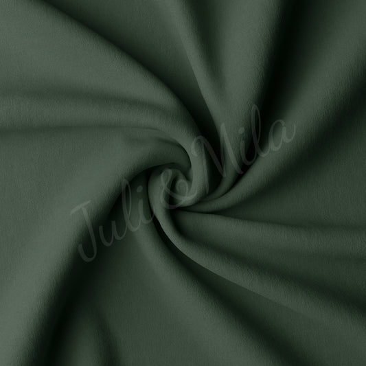 Army green Double Brushed Polyester Fabric