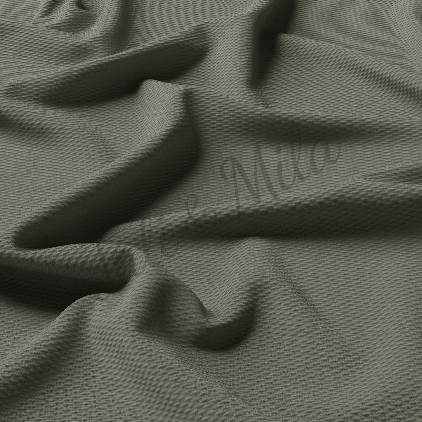 Army Green Liverpool Bullet Textured Fabric