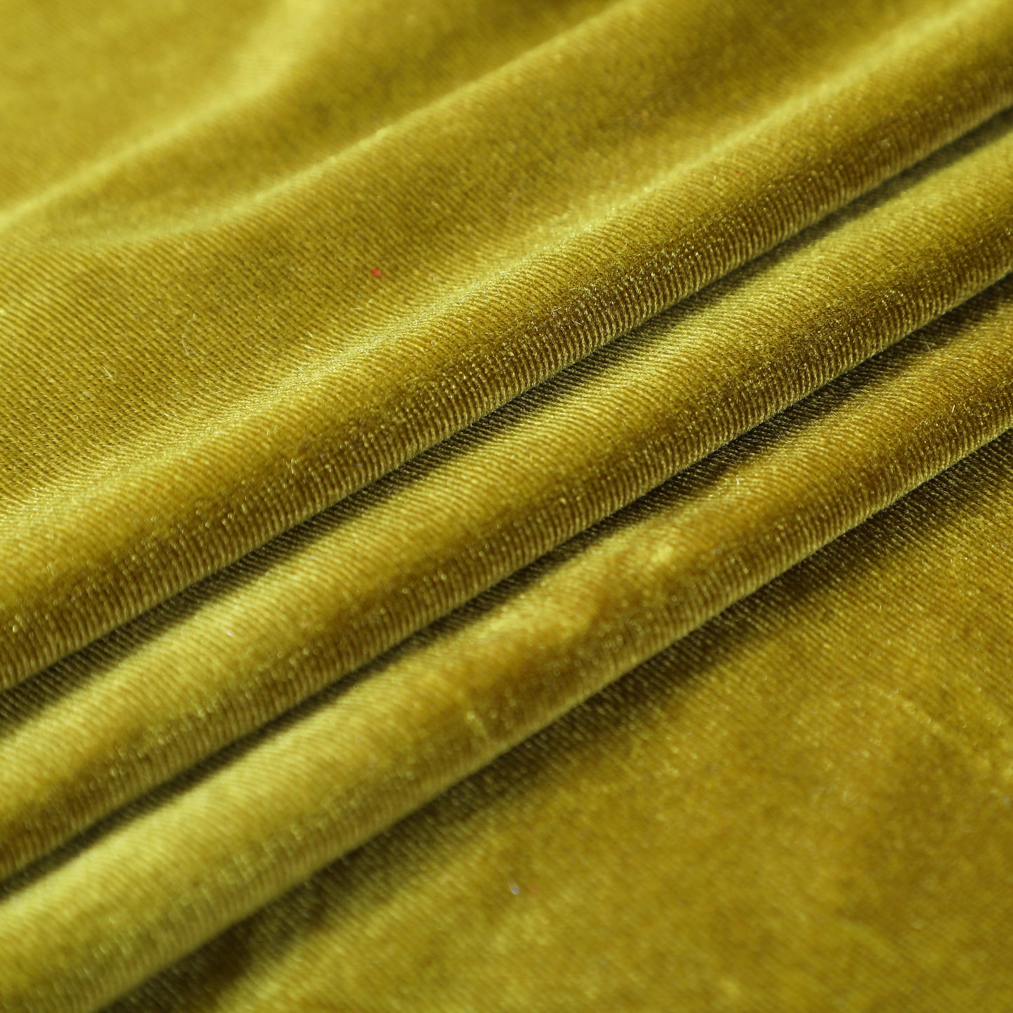 Olive Stretchy Velvet Fabric