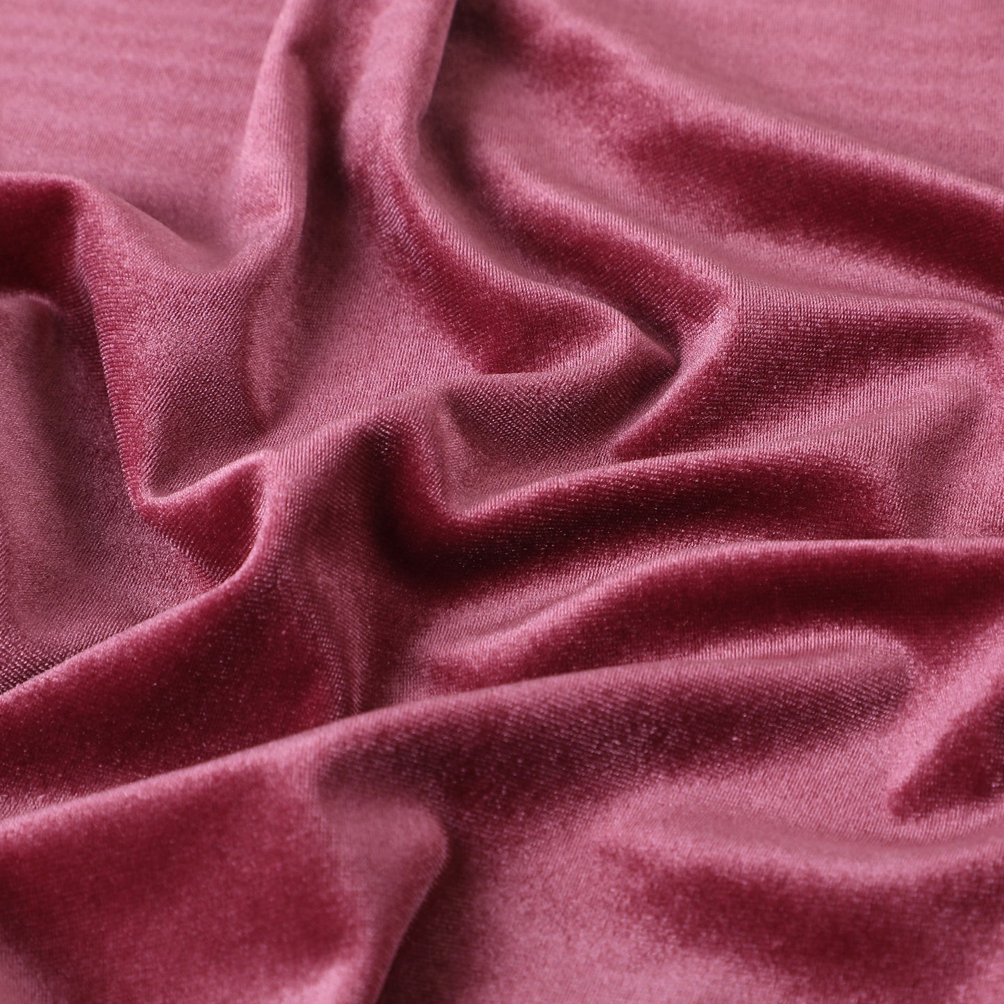 Dark Mauve Stretchy Velvet Fabric