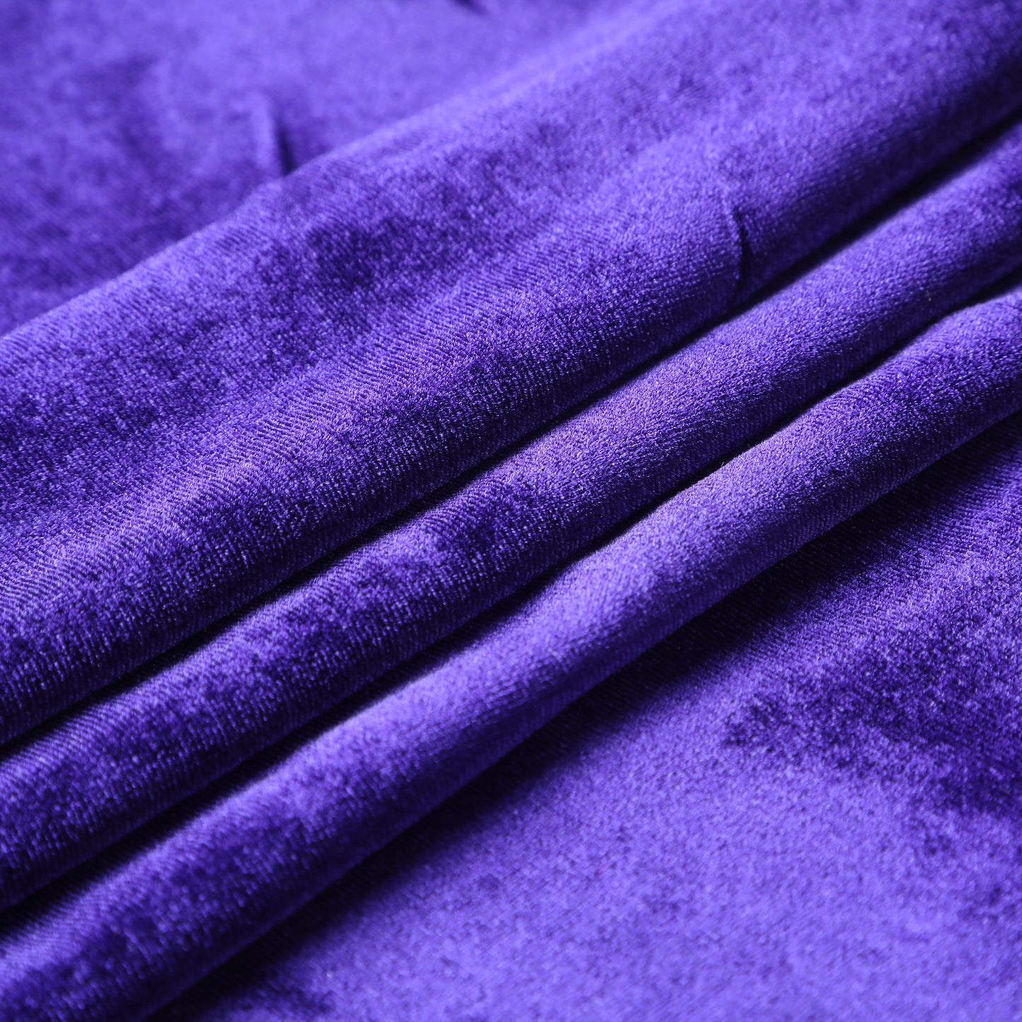 Purple Stretchy Velvet Fabric