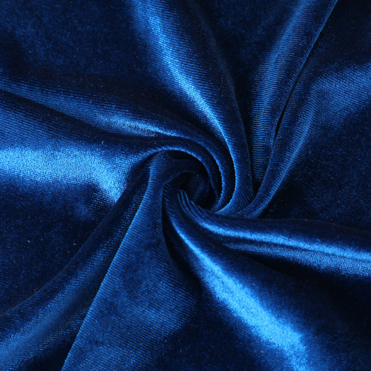 Teal Stretchy Velvet Fabric