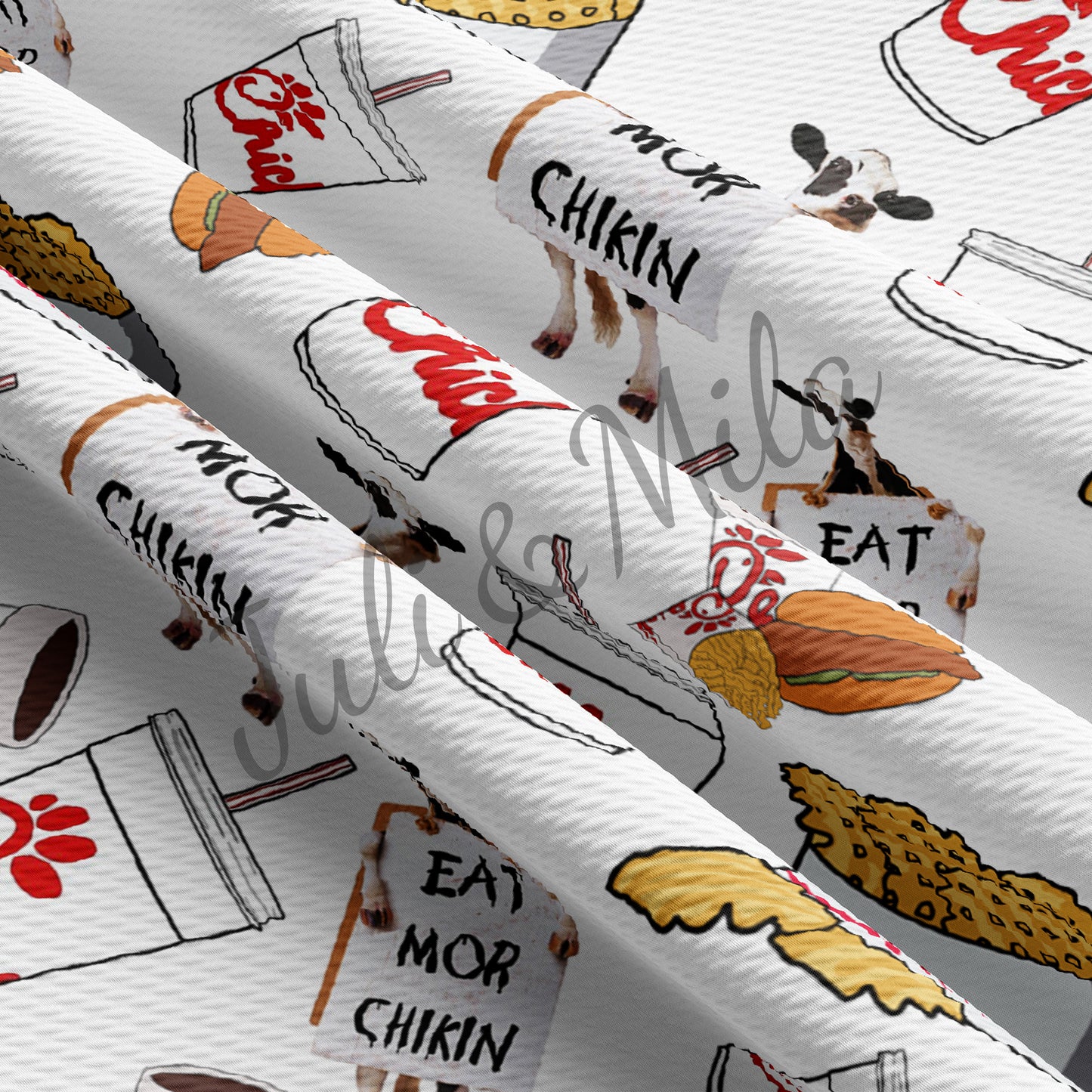 Printed Liverpool Bullet Textured Fabric