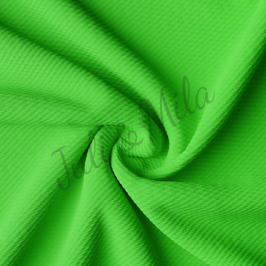 Neon Green Liverpool Bullet Textured Fabric