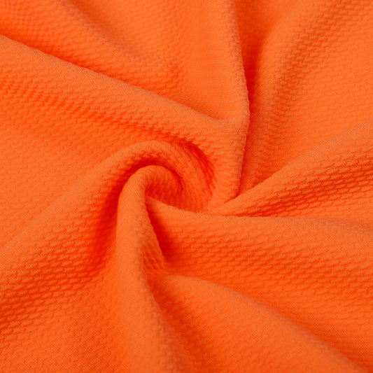 Neon Orange Liverpool Bullet Textured Fabric