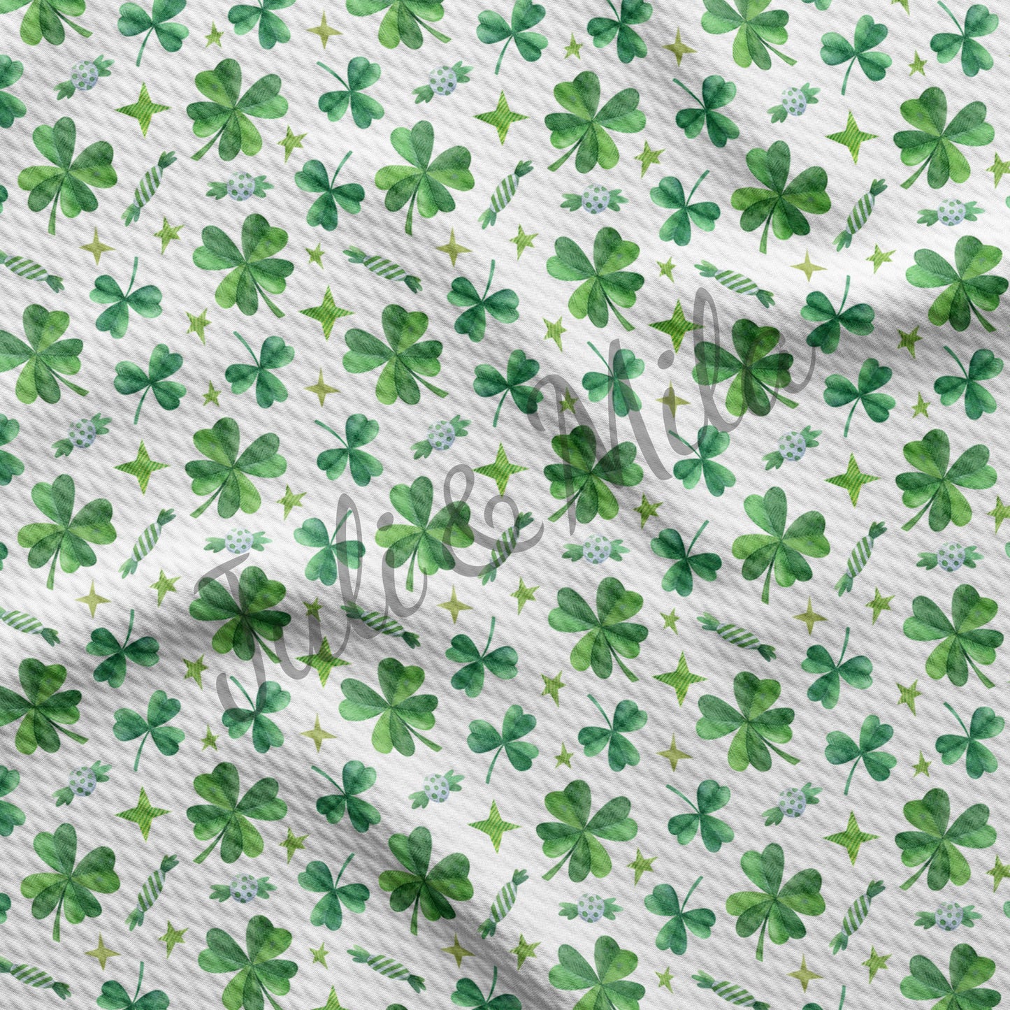 st Patrick’s day Printed Liverpool Bullet Textured Fabric (p9)
