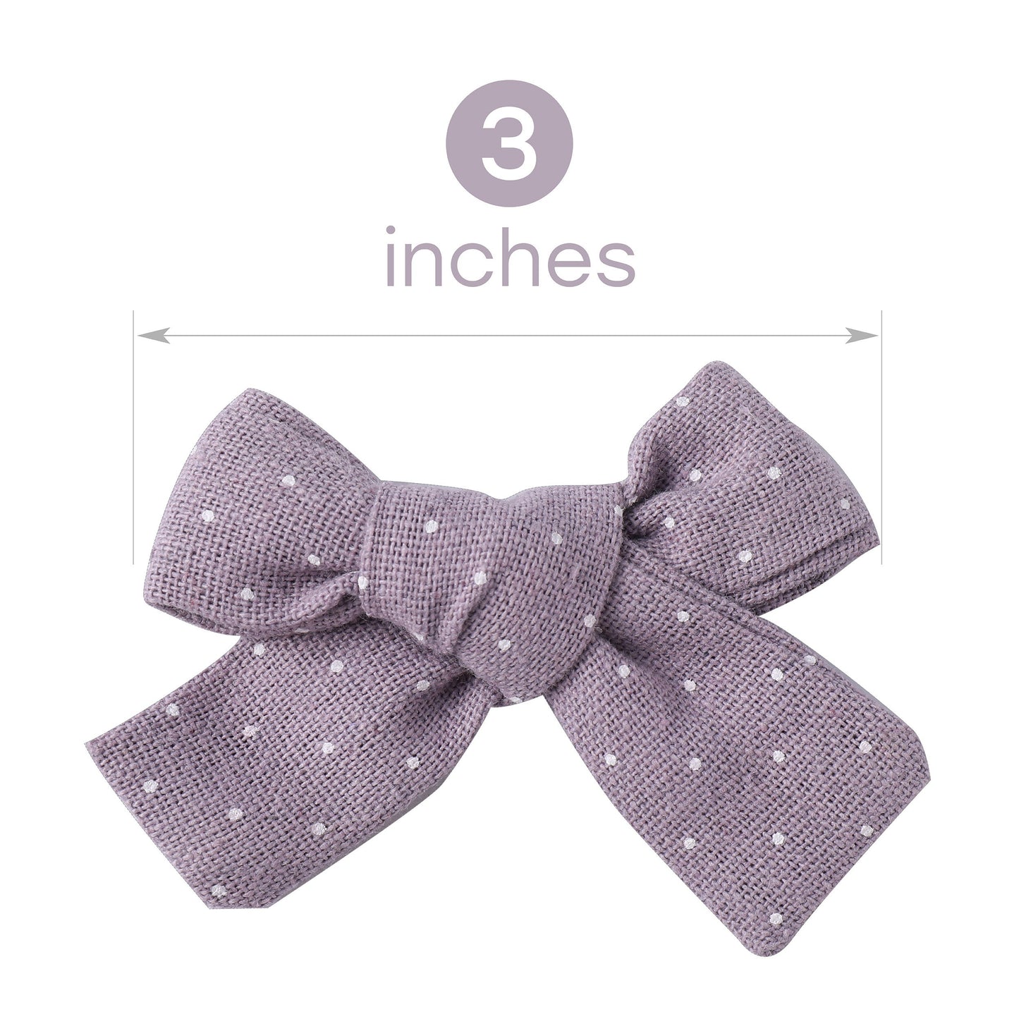 Polka Dot Linen hair bow clips bows for toddlers girls, school bow bows hair clips for girls barrettes alligator clip