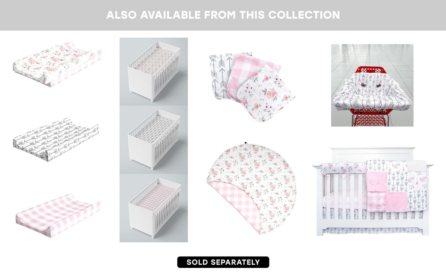 Changing Pad Cover Girl, 100% Cotton, Baby Changing Table Covers for Girls, Farmhouse Nursery Decor Pink Gingham Plaid Squares