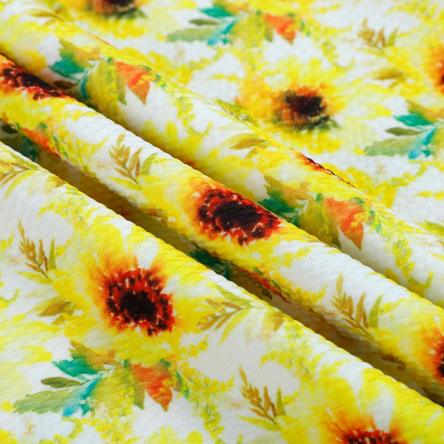 Bullet Textured Fabric  Sunflowers (F13)