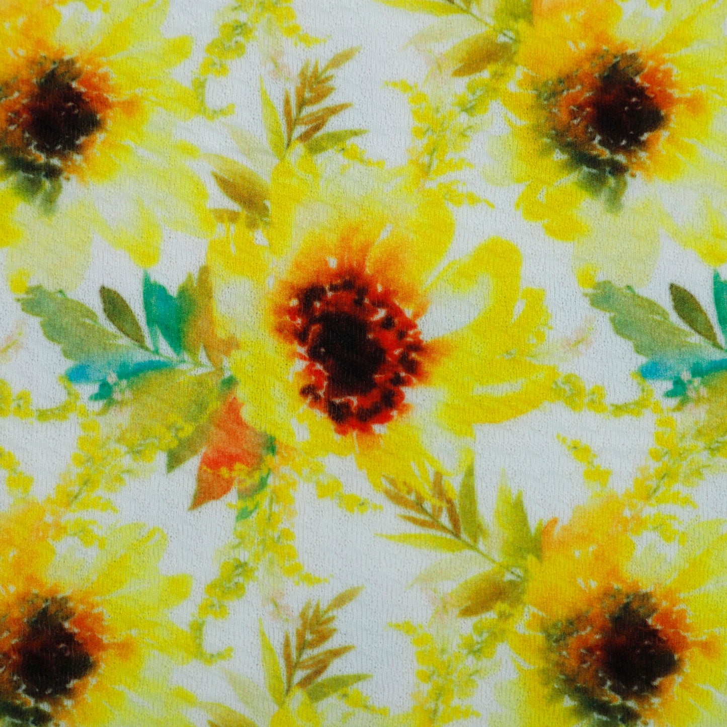Bullet Textured Fabric  Sunflowers (F13)