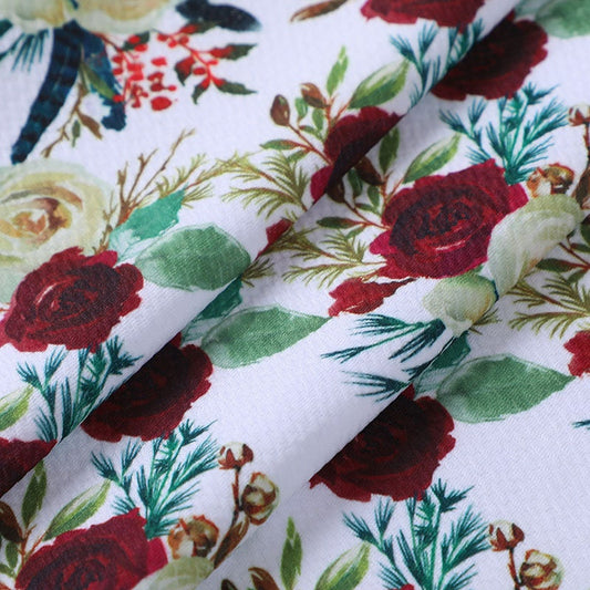 Christmas Floral Bullet Fabric AA689