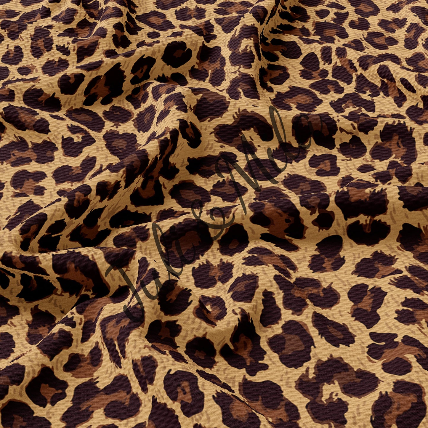 Bullet Textured Fabric  Leopard
