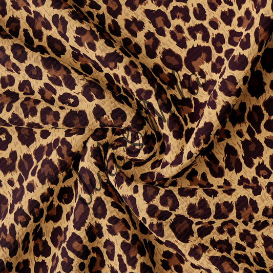 Bullet Textured Fabric  Leopard