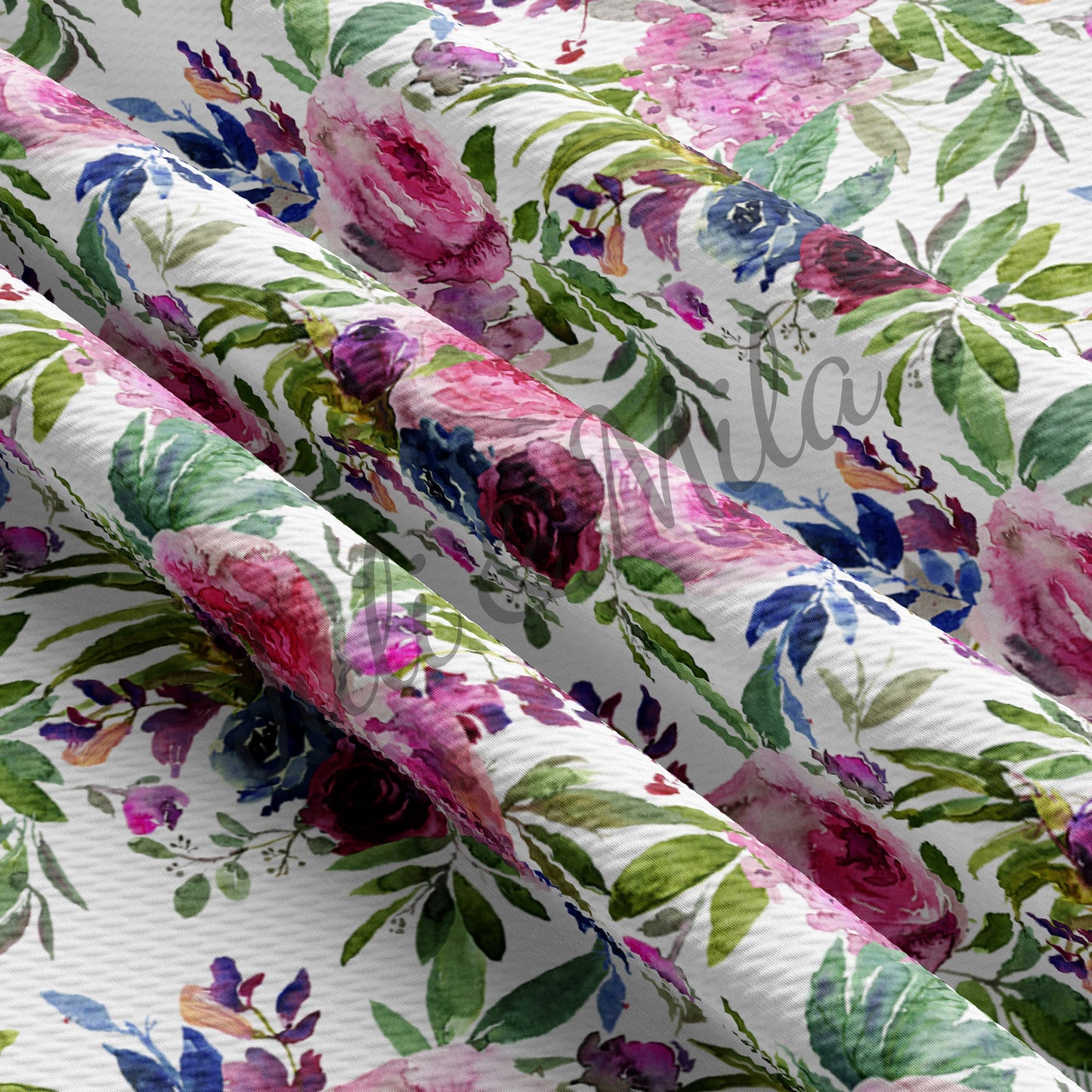 Floral Bullet Textured Fabric (F22)