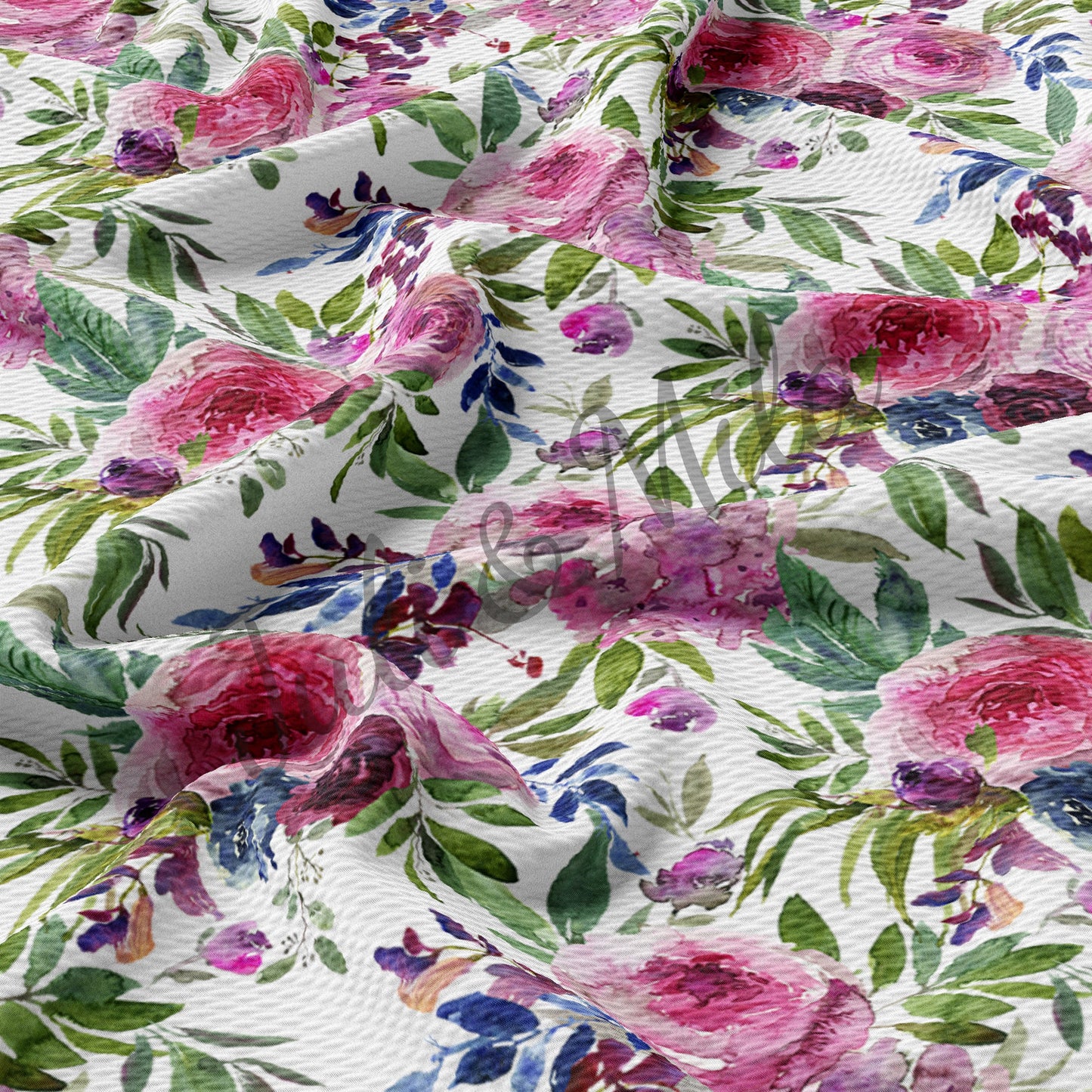 Floral Bullet Textured Fabric (F22)