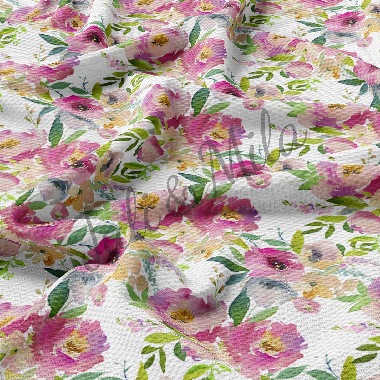 Bullet Textured Fabric  Floral  (F32)