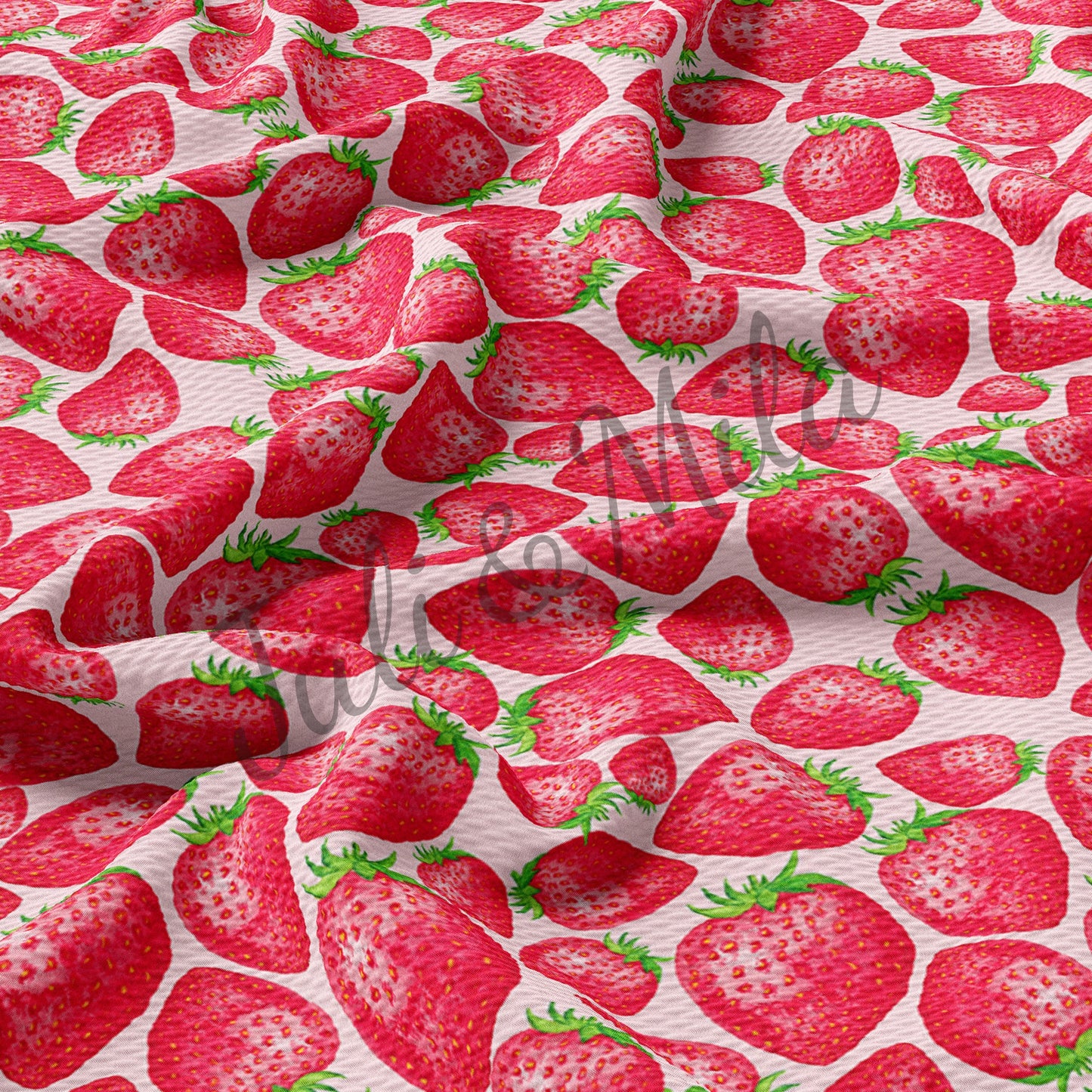 Bullet Textured Fabric Strawberry