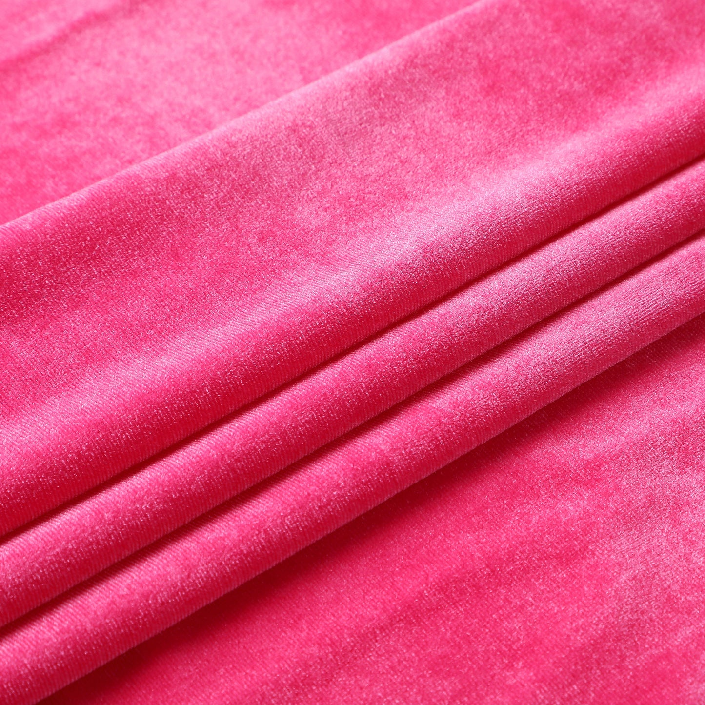 Raspberry Stretchy Velvet Fabric by The Yard Stretch Fabrics Polyester Spandex for Scrunchies Clothes Costumes Crafts Bows