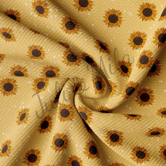 Printed Liverpool Bullet Textured Fabric  (sunflower) AA42