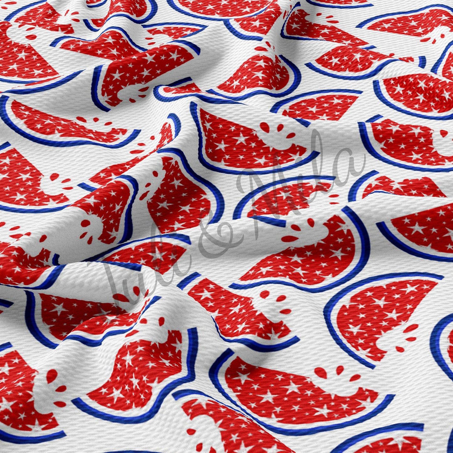 Patriotic 4th of July Bullet Fabric PT34