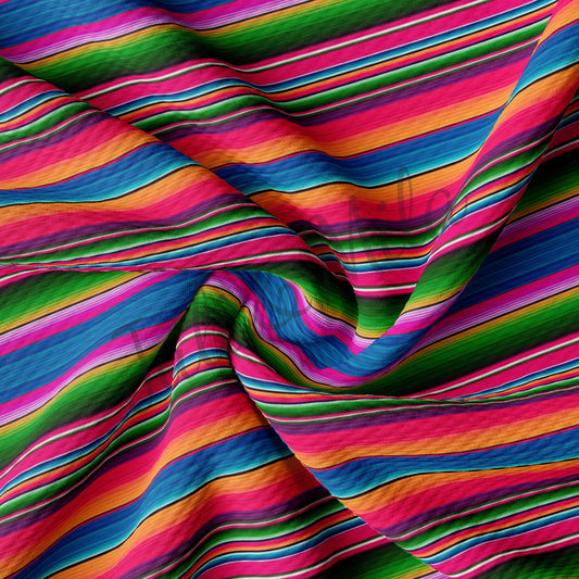 Serape Printed Liverpool Bullet Fabric AA273