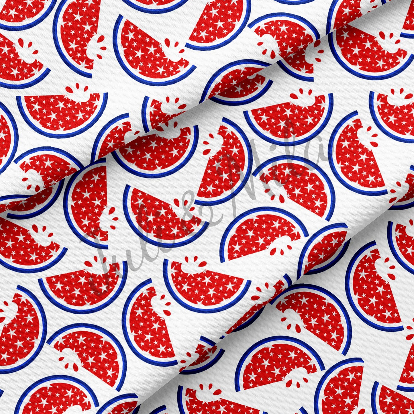 Patriotic 4th of July Bullet Fabric PT34