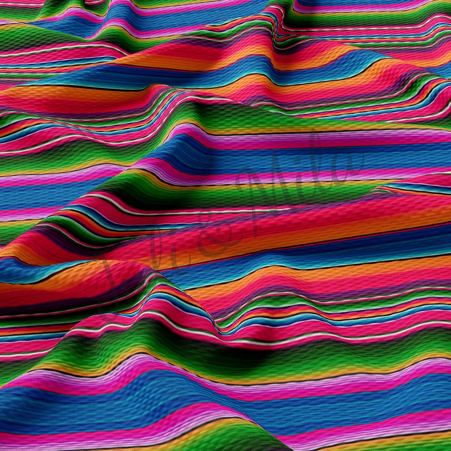 Serape Printed Liverpool Bullet Fabric AA273