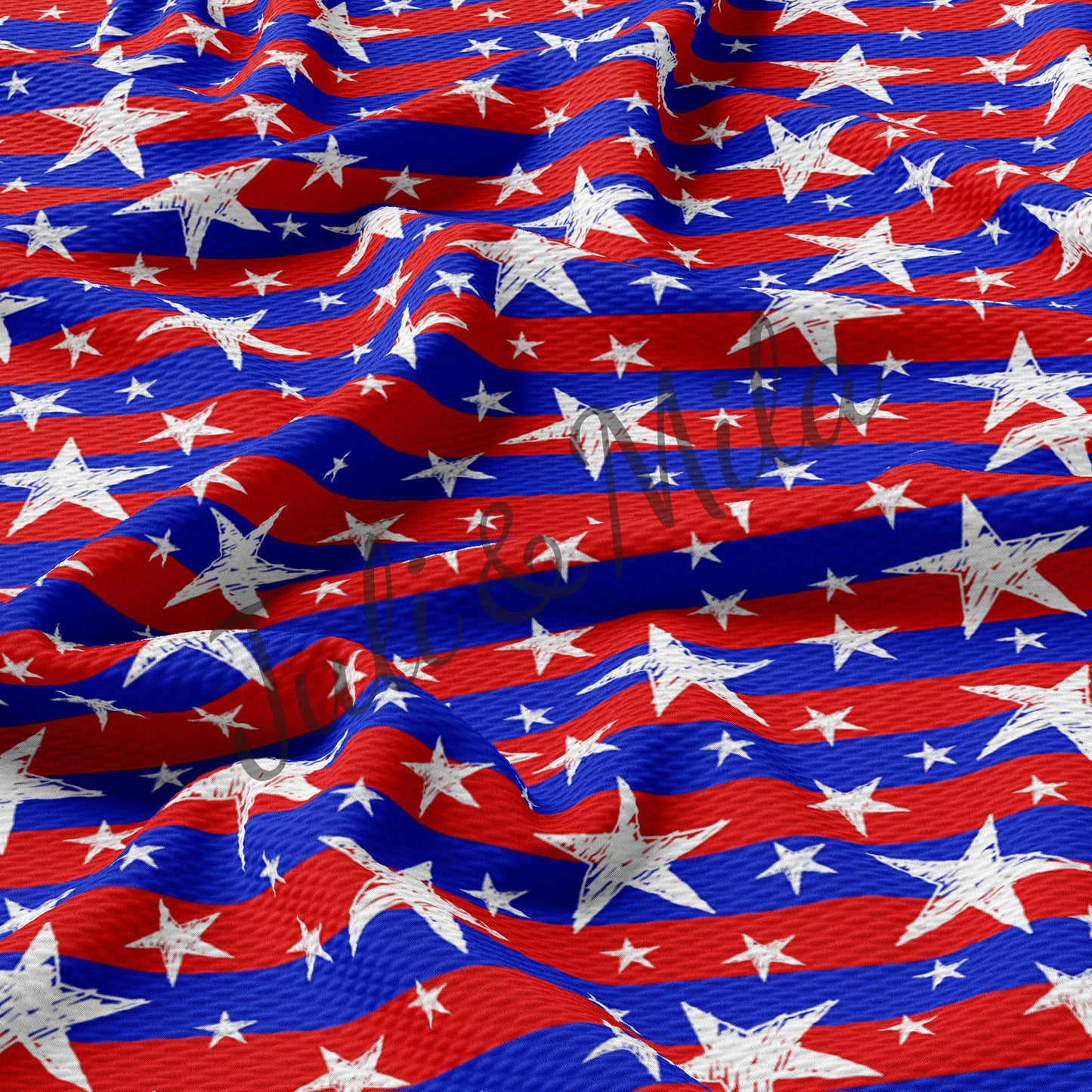Patriotic 4th of July Bullet Fabric PT35