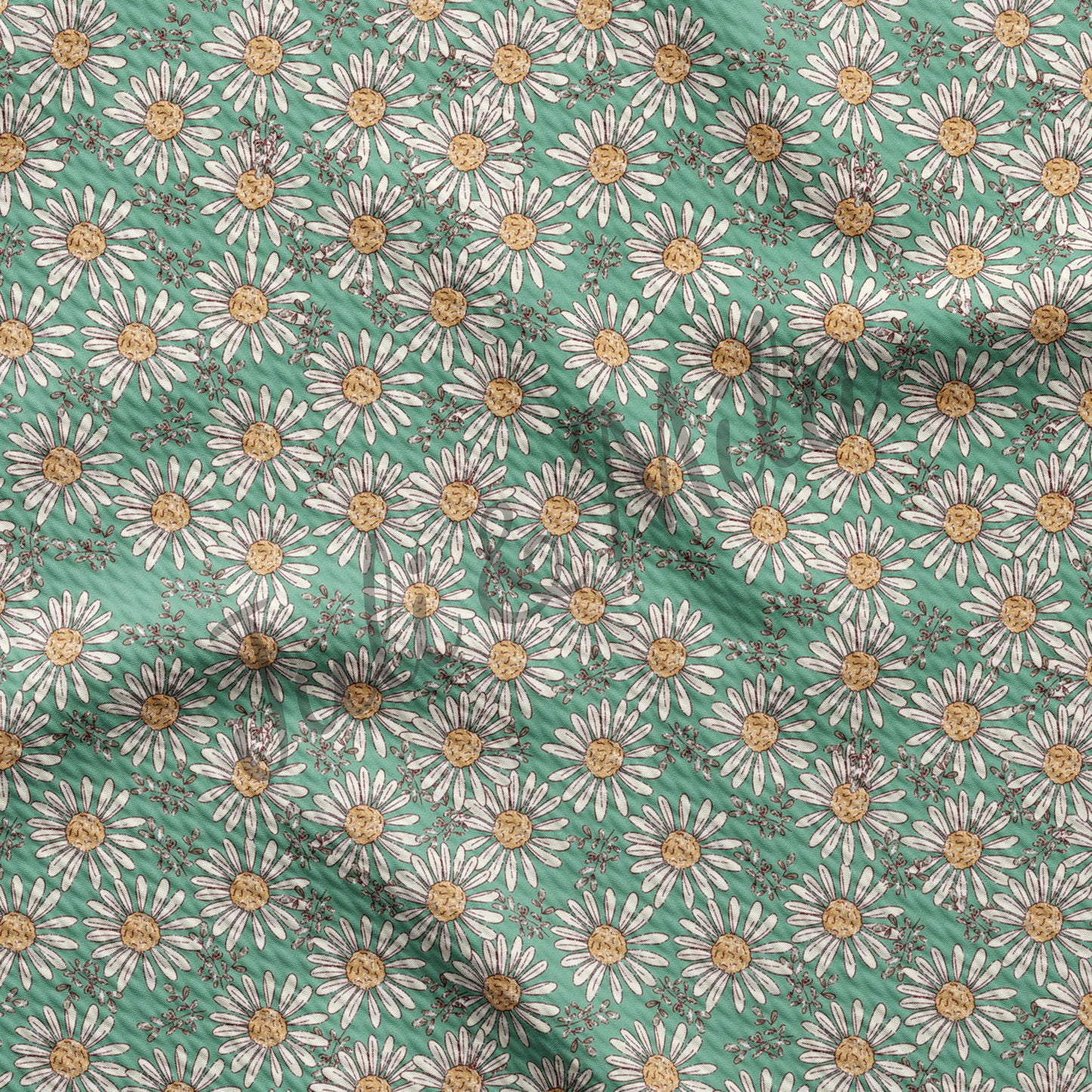Floral Printed Bullet Textured Fabric Floral66