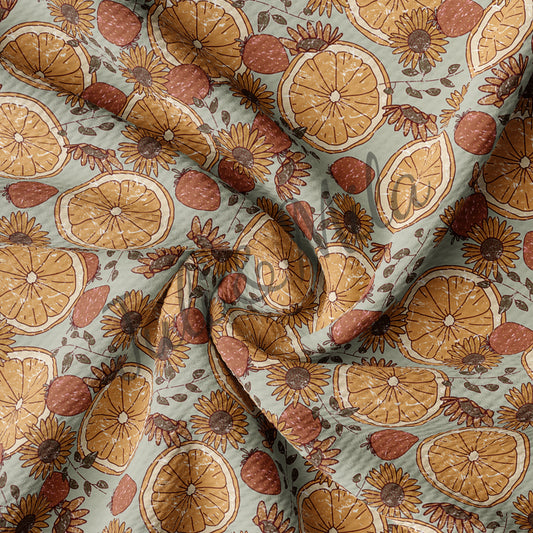 Orange Bullet Fabric AA270