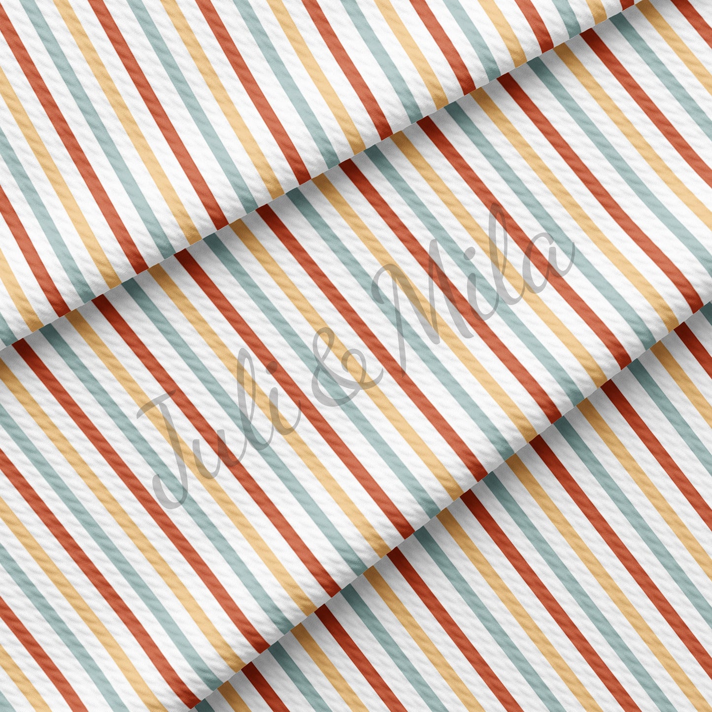 Stripes Printed Liverpool Bullet Textured Fabric  stripes