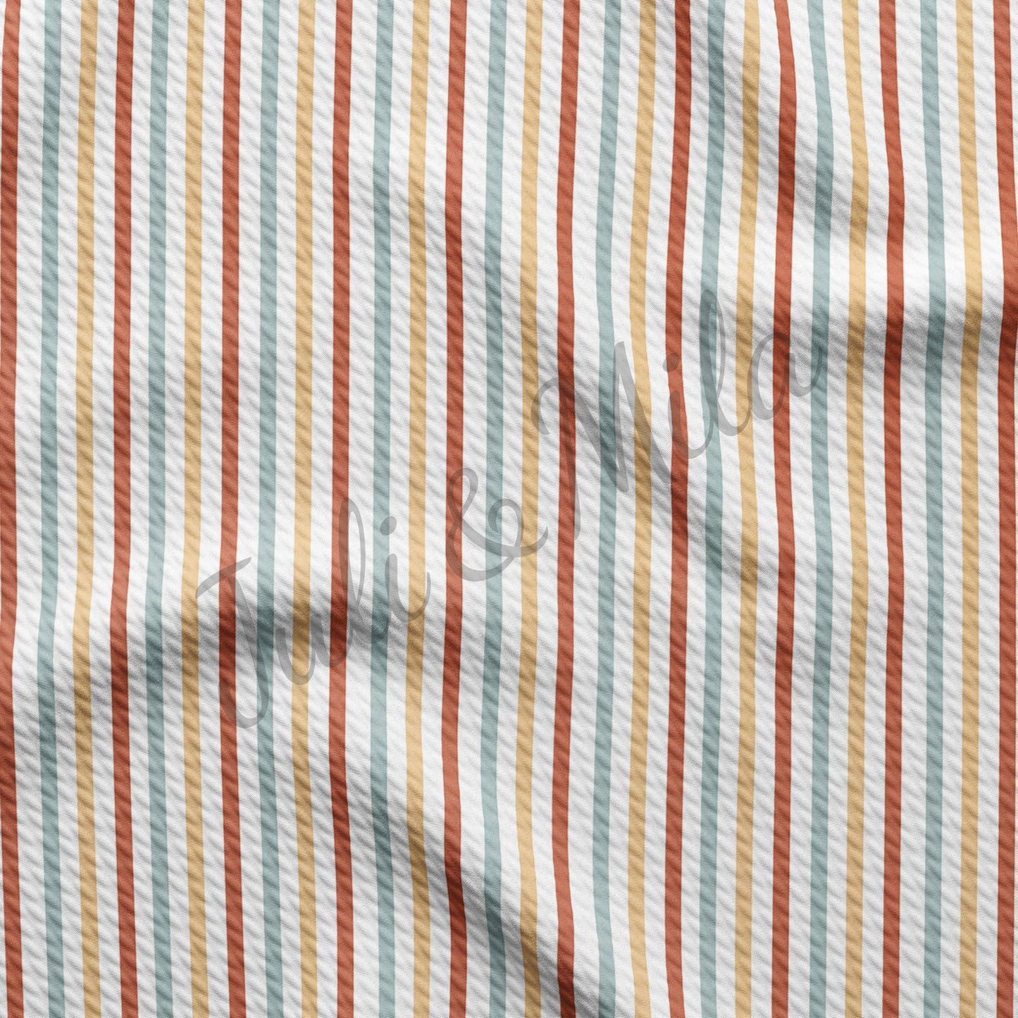 Stripes Printed Liverpool Bullet Textured Fabric  stripes