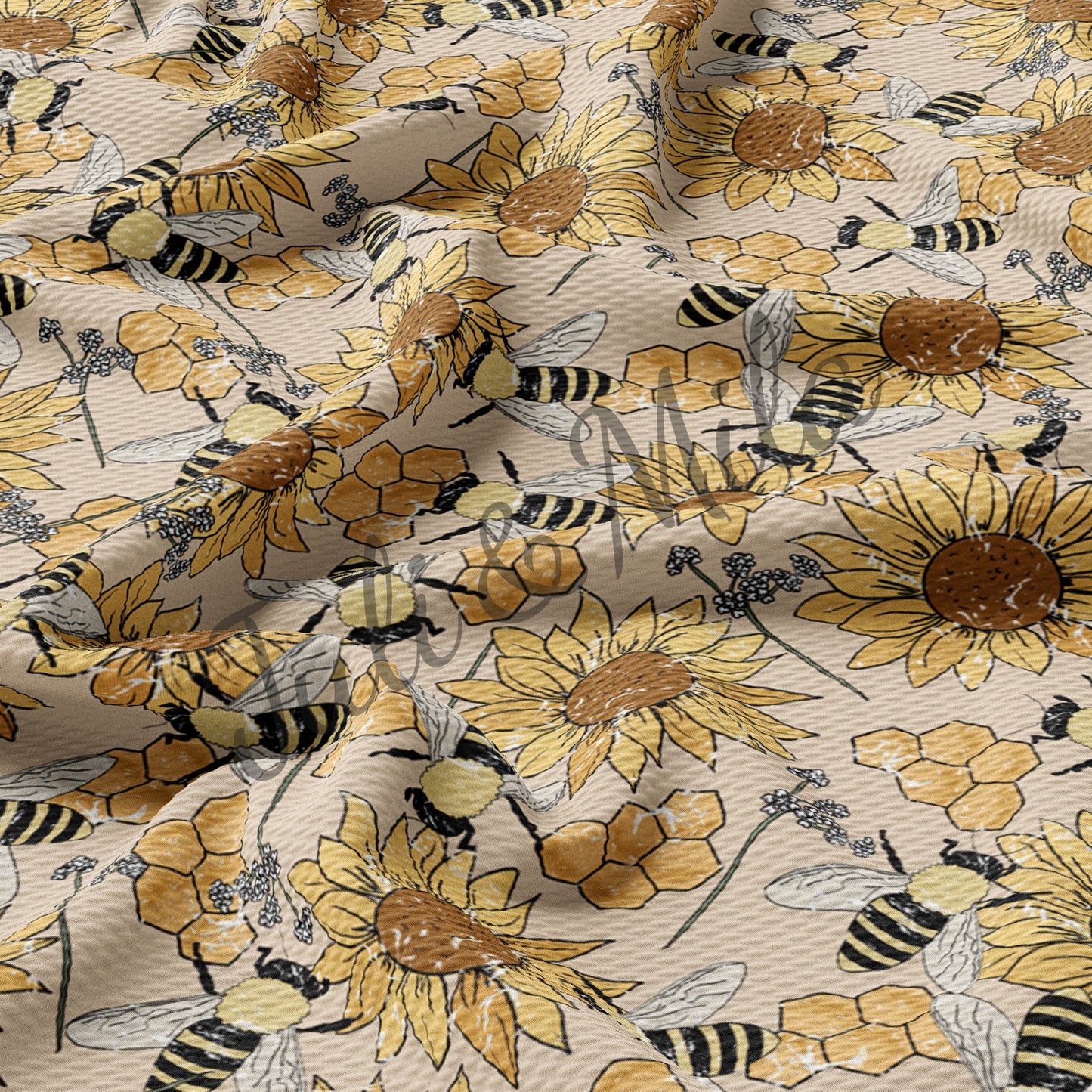 Bullet Textured Fabric bees2