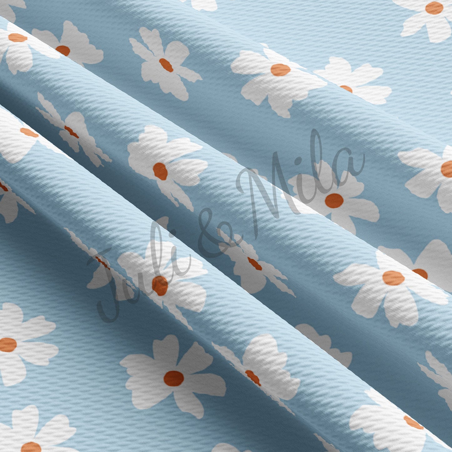 Floral Printed Bullet Textured Fabric  AA338