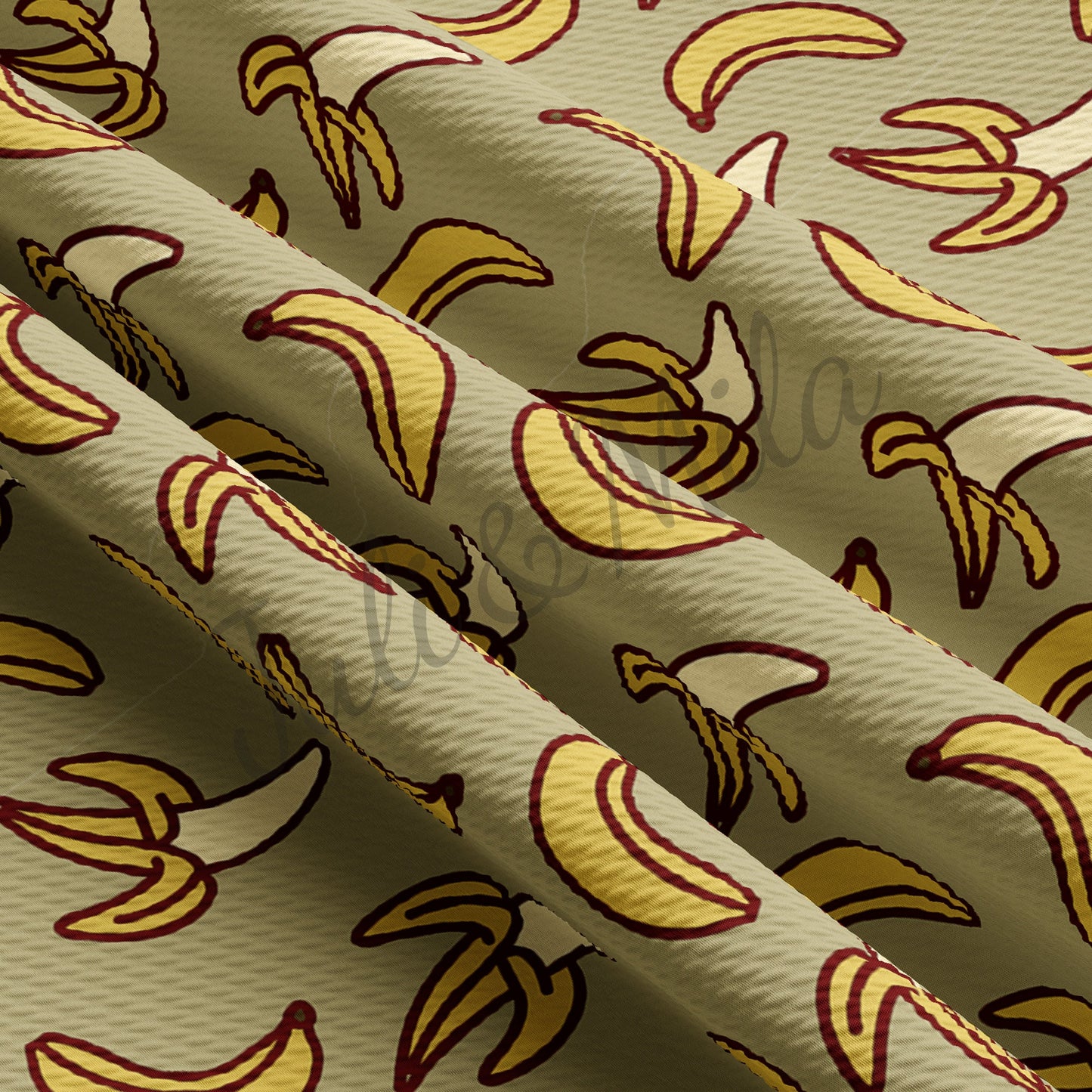 Bananas Bullet Textured Fabric AA2664