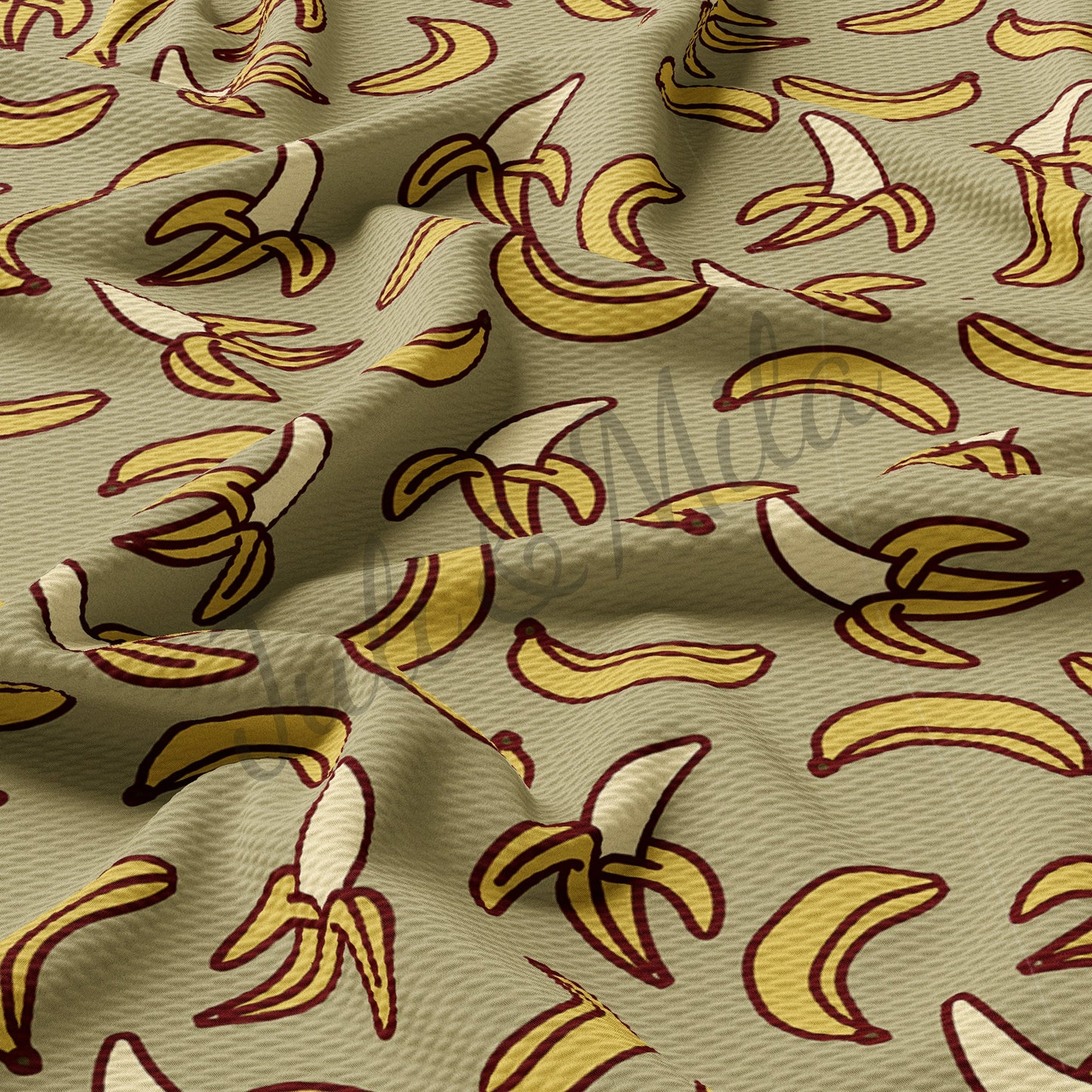Bananas Bullet Textured Fabric AA2664