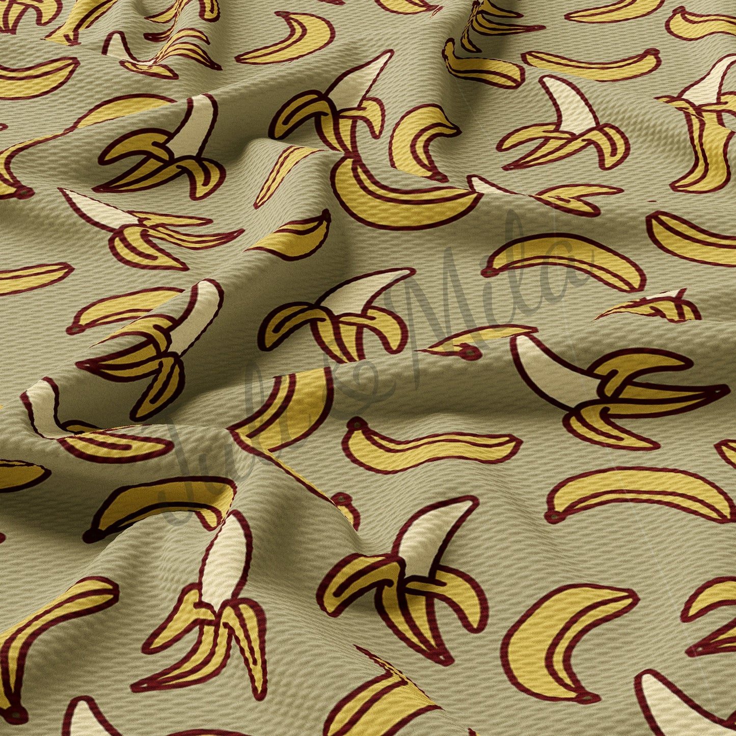 Bananas Bullet Textured Fabric AA2664