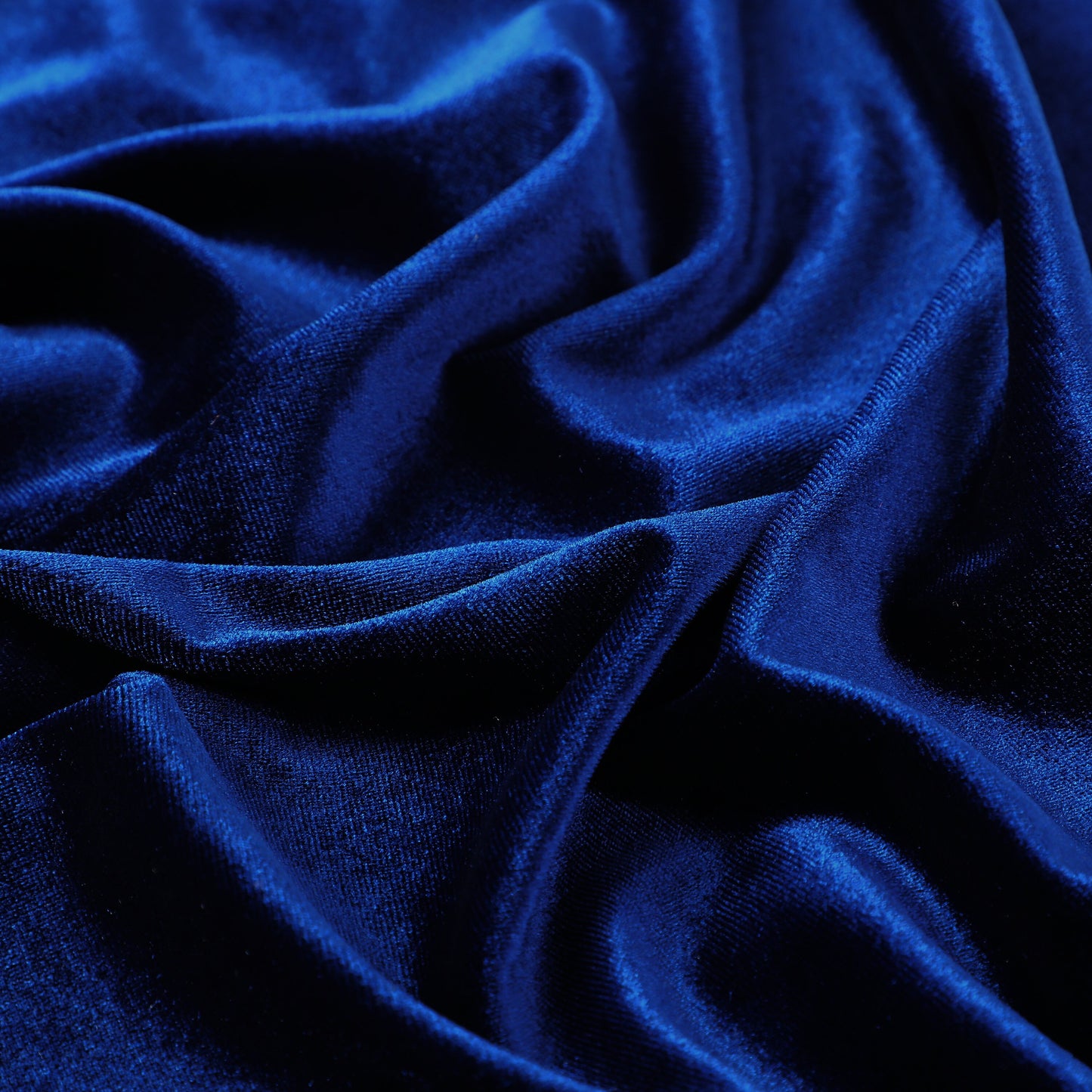 Navy Stretchy Velvet Fabric