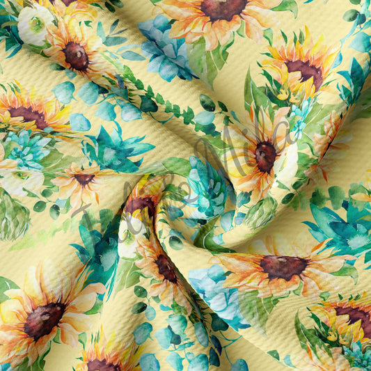 Sunflowers Floral Bullet Fabric Floral87